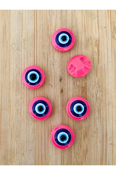 Öztürk Tuhafiye Shiny Evil Eye Baby Button. 1.4cm 6-Pack