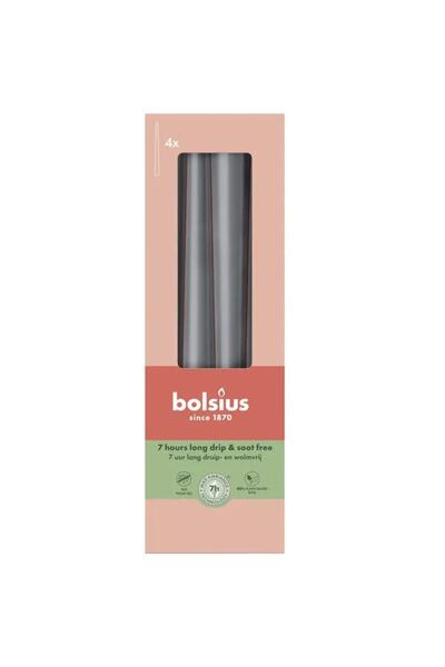 Bolsius Lumanari Conice, Bolsius, 4 Ore, Gri