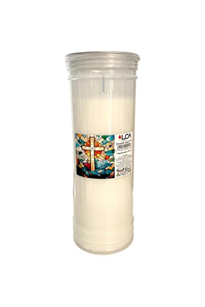 LCA Set 2 x Candela cu Capac Anti-Vant, Alba