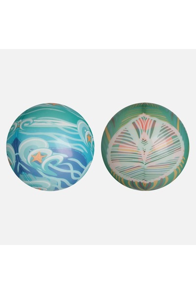 OEM 2 mingi de sărituri în apă, diametru 9cm - Design tropical