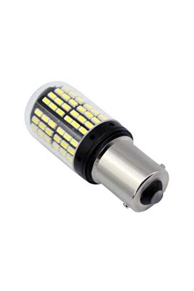 RADUS Bec LED Canbus 1156/BA15S P21W 3014, 144 LED-uri pentru marșarier, semnalizare și frânare, alb