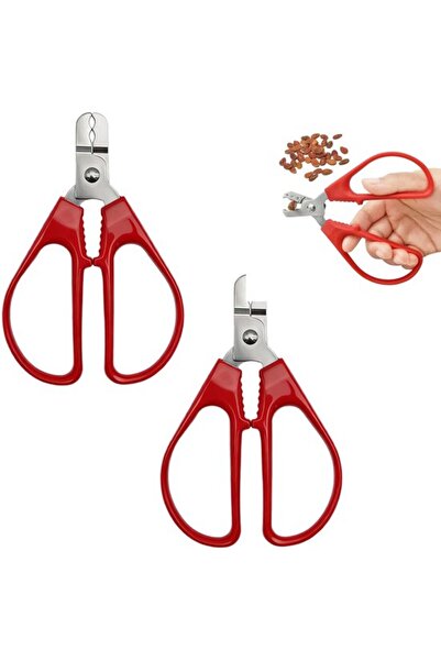 STARSTAR Peanut sheller 2-piece set, suitable for sunflower seeds and nuts, red.
