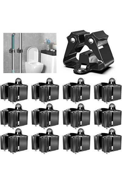 STARSTAR 12 wall broom holders adjustable black.