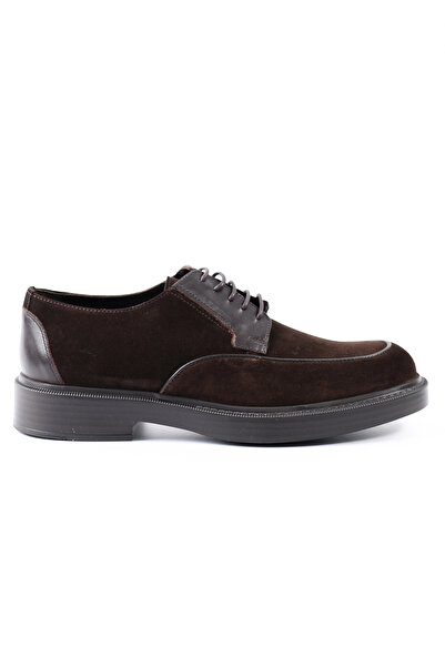 Tuna Genuine Suede Leather Brown Eva Sole Casual Men's Shoes - E4755