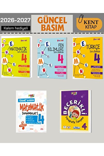 Fenomen Yayıncılık Fenomen Çocuk 4.Sınıf Set Matematik - Fen Bil. - Türkçe - ...