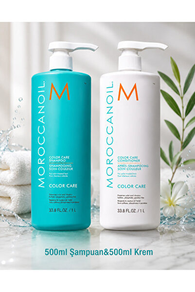 Moroccanoil professional Boyalı Saçlar için Şampuan ve Krem 500ml&500ml