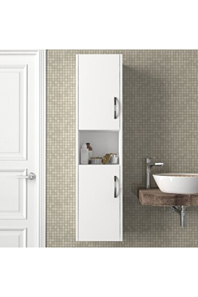UnicUtil Dulap suspendat pentru baie, UnicUtil, 35 x 29.5 x 140 cm, Alb