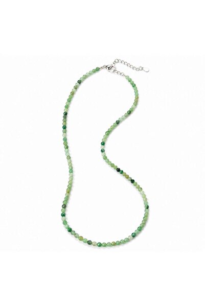 craftmystic Colier Fin la Baza Gatului Tip Choker cu Smarald Fatetat 3 mm - P...
