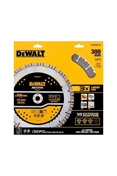 Dewalt DT20460-QZ Δίσκος κοπής διαμαντιού 300x25.4 χιλ. για Σκυρόδεμα, Υγρή/Ξ...