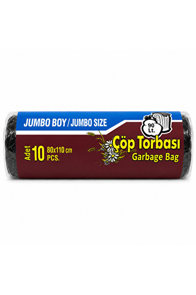 Broken Stone Jumbo Boy Endüstriyel Çöp Torbası 80 x 110 cm 400 gr 1 Paket (10...