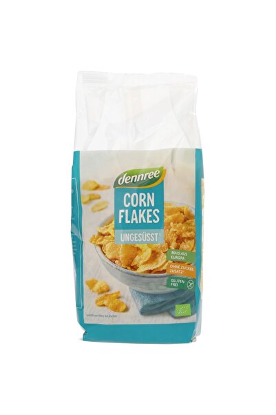 Dennree Fulgi de porumb neîndulcați, bio, fără gluten, 250g