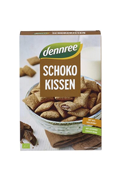 Dennree Perne de cereale umplute cu ciocolată organică, 375g