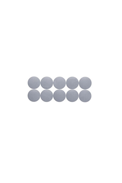 MAUL Round Shape Magnets, D38Mm, 2.50 Kg Force, 10 Pcs/Set, Solid - Grey