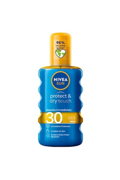 NIVEA Spray de protecție solară Sun Protect & Dry Touch, SPF 30, 200 ml