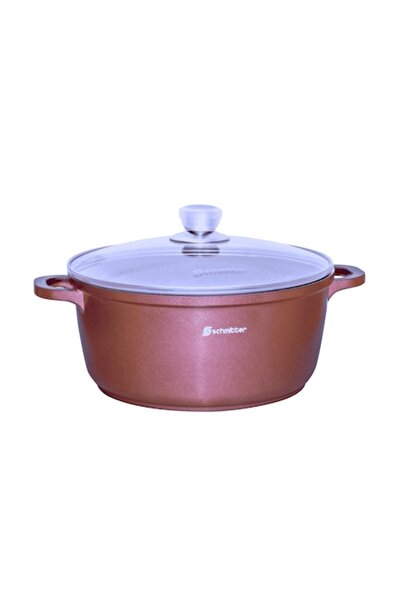 OEM Oală Schmitter, cu capac, aluminiu turnat, interior ceramic, maro, 6 L, 2...
