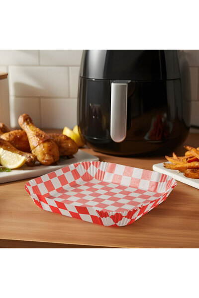 Alista Home Square air fryer parchment paper 20x20 cm, 50 pcs, non-stick, res...