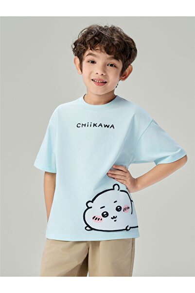 Giordano Kids' Chiikawa Saltwater Slide Relaxed Print Tee