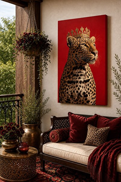ART NEST DEKOR KRALIN PORTRESİ DESENLİ CANVAS TABLO