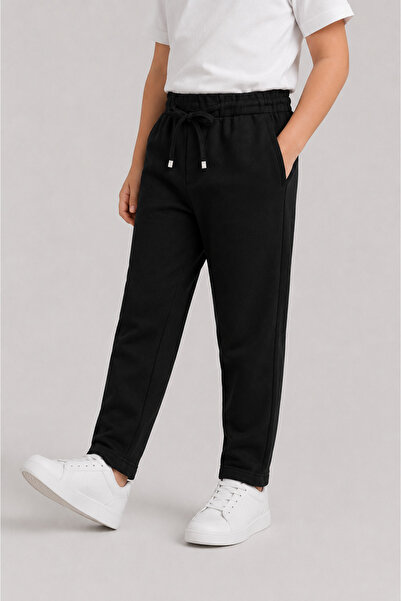 PENGORA Boys' Jogger Pants with Pockets, Lace-Up, Flexible Waist, Casual Spor...