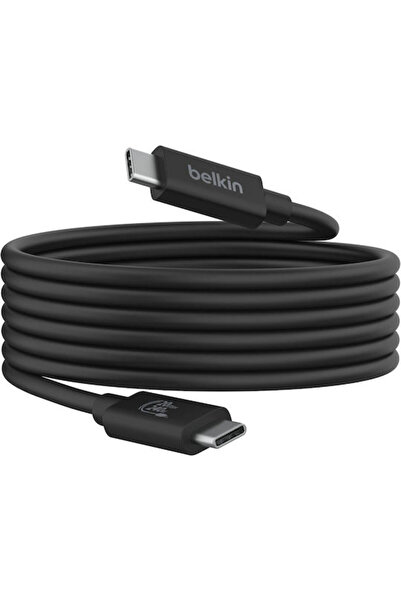 Belkin Καλώδιο βίντεο USB 4 USB-C Αρσενικό σε USB-C 240W PD Μαύρο 2μ INZ004bt...