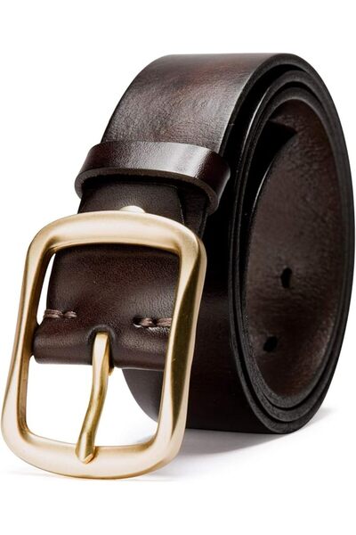 KEECOW mens Men's Full Grain Italian Leather Belts 1001 Belt