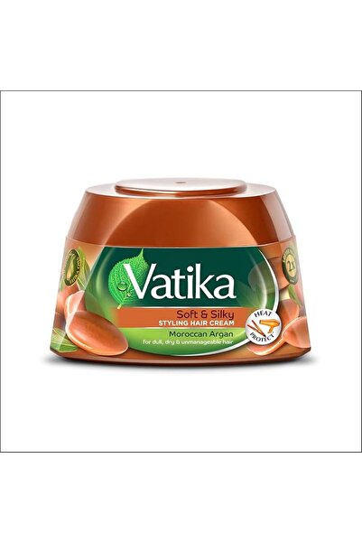 Vatika Ayurveda Vatika Moroccan Argan Styling Hair Cream 140ml | 2x Softer Ha...