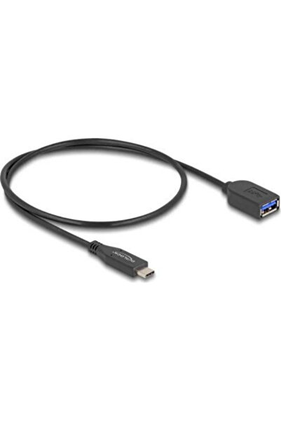 DELOCK Καλώδιο USB 3.2 USB-C Αρσενικό - USB-A Μαύρο 0,5μ 60568