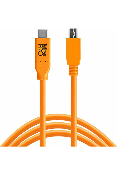 Tether Tools TetherPro Καλώδιο USB 2.0 USB-C Αρσενικό - Mini USB-B Πορτοκαλί ...