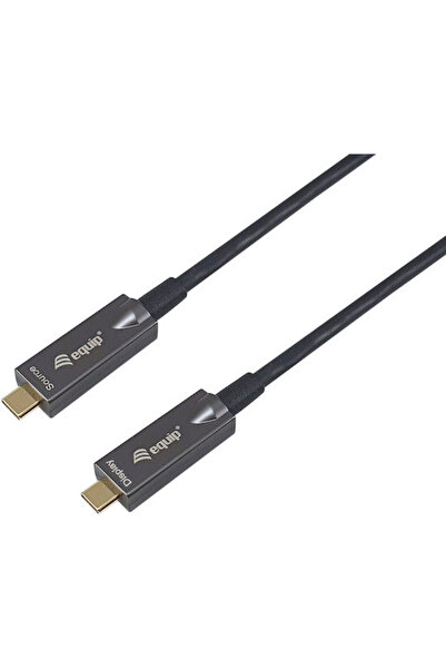 EQUIP Καλώδιο USB 3.2 USB-C Αρσενικό σε USB-C 60W PD Μαύρο 10μ