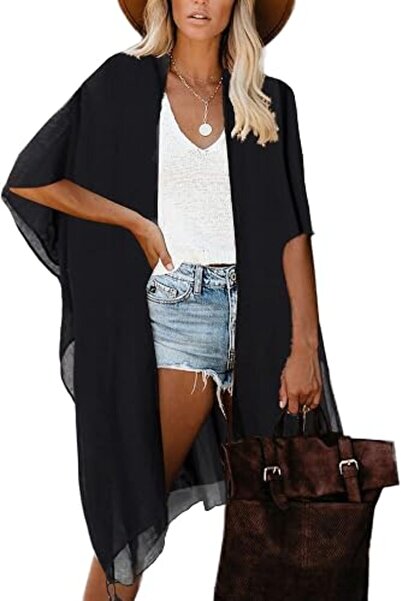 Moss Rose Women's Beach Cover up Swimsuit Kimono Cardigan with Bohemian Flora...