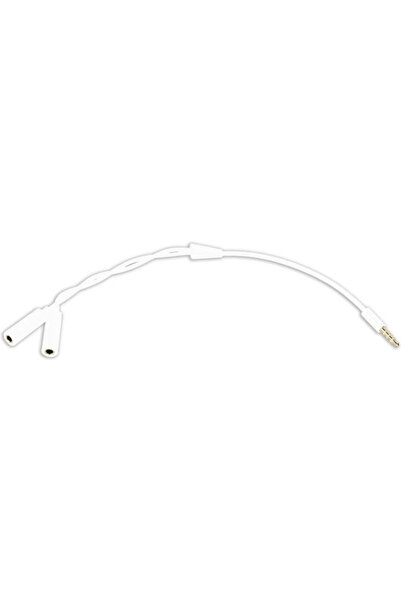 OEM Μετατροπέας 3.5mm αρσενικό σε 2x 3.5mm θηλυκό, Λευκός, 1 Τεμάχιο