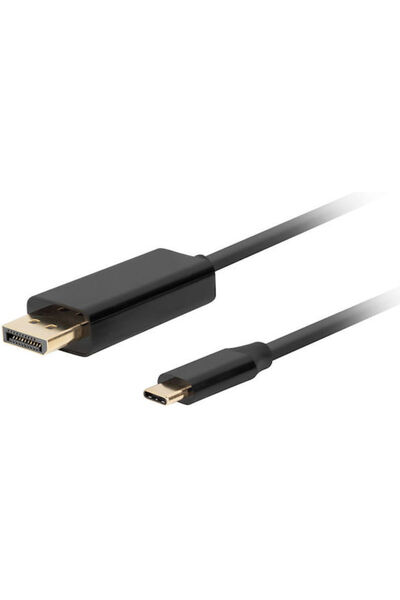 Lanberg Καλώδιο βίντεο USB 3.2 USB-C Αρσενικό - DisplayPort Μαύρο 0,5μ CA-CMD...