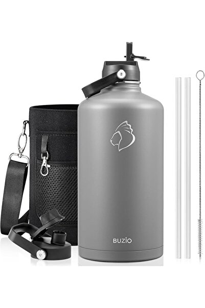 BUZIO Stainless Steel Water Bottle 64oz (Cold for 48 Hrs/Hot for 24 Hrs) 1900...