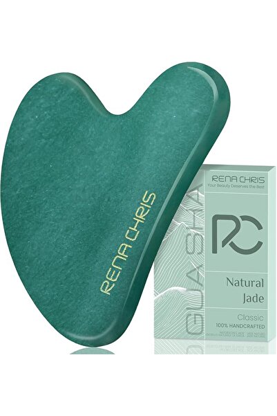 Rena Chris Gua Sha Facial Tools, Natural Terahertz Guasha, Manual Massage Sti...