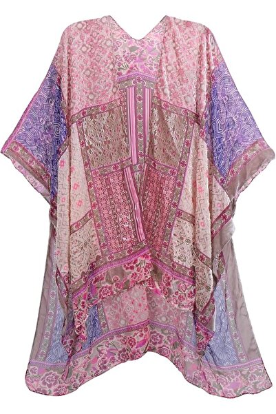 MJP MJ SERECA Women's Burnout Velvet Kimono Long Cardigan Cover Up Without Ta...