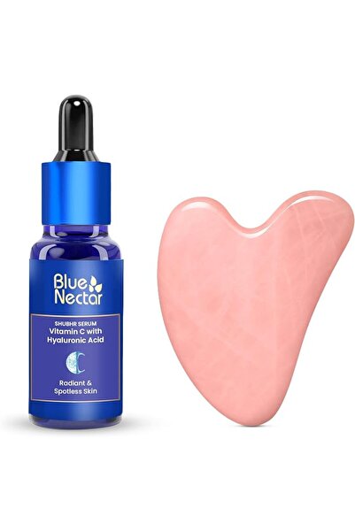 Blue Nectar سيروم فيتامين سي للبشرة الدهنية والجافة مع أداة غوا شا |   كريم ل...