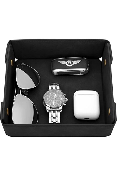 GENERAL CASIRENA Father's Day Gifts Faux Leather Valet Tray Organizer for Men...