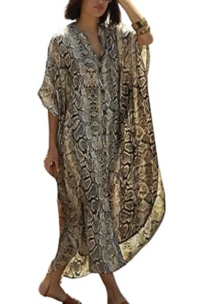 YouKD Women's Boho Long Kimono Maxi Kaftan Dresses Pluse Size Loungewear Biki...
