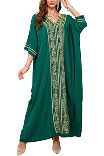 GENERAL Women's Cotton Kaftan Loungewear Boho Homewear Oversized Kimono Maxi ...