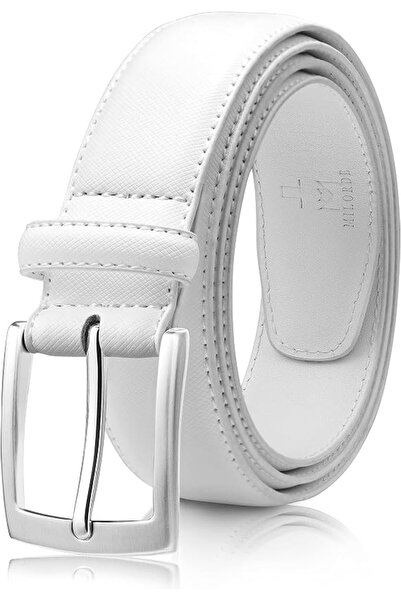 GENERAL MILORDE Men's Genuine Leather Dress Belt, Handmade, 100% Cow Leather,...