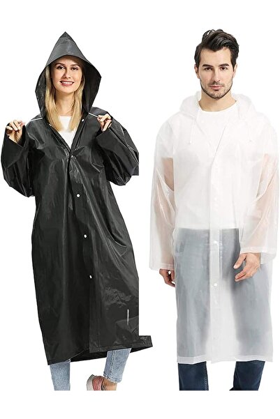 ELECDON Raincoat Rain Poncho for Adults, 1 Pack EVA Rain Poncho for Women and...