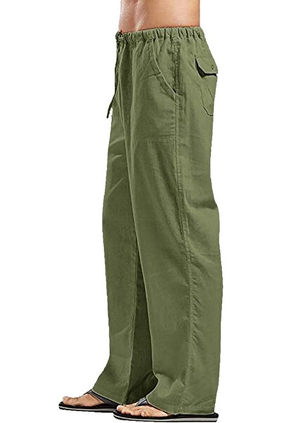 GENERAL YAOHUOLE Men's MCU00003 Linen Pants (pack of 1)