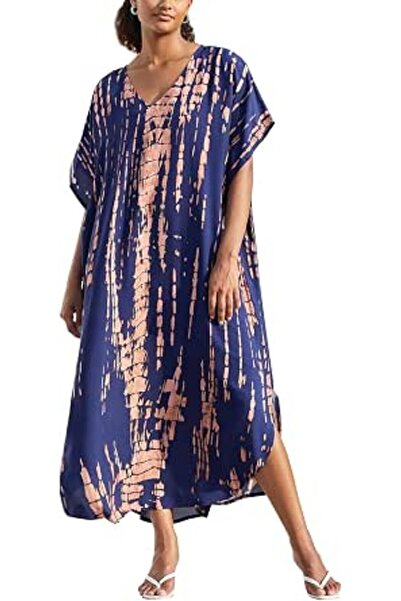GENERAL Women's Summer Long Beach Dress Kimono Maxi Kaftan Cover ups