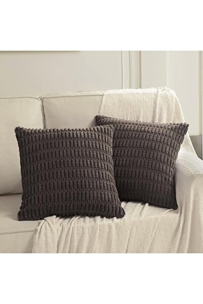 Fancy Homi 2 Packs Dusty Blue Decorative Throw Pillow Covers 18x18 Inch for L...