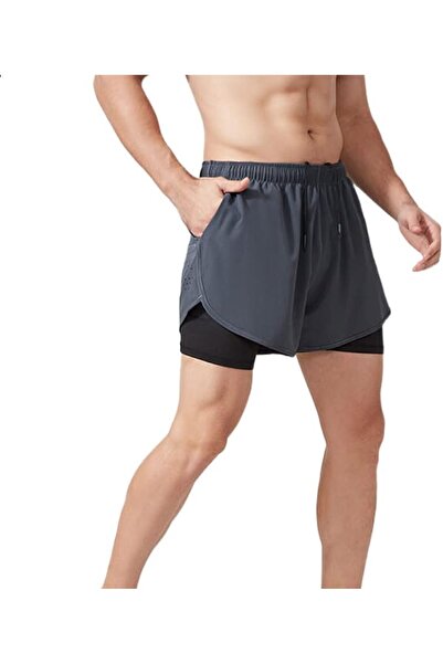 Dress Cici Gym Shorts with Liner for Men,2 in 1 Running Shorts with Phone Poc...
