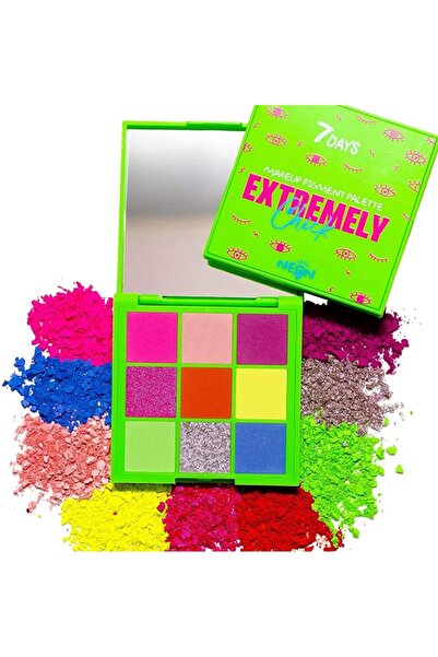 7DAYS B.Colour Eyeshadow Palette 9 Shades / 02 Midsummer Fairytale, 9 Pcs Х 1 G