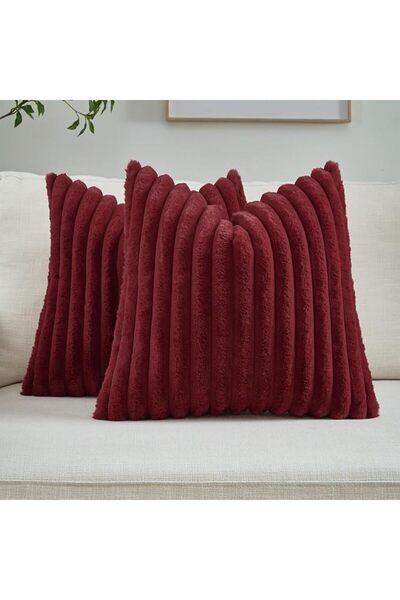 FUTEI Cream White Throw Pillow Covers 20x20 Inch Set of 2,Modern Fall/Winter ...