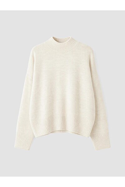 LC Waikiki Half Turtleneck Oversize Women's Knitwear Sweater (W6)