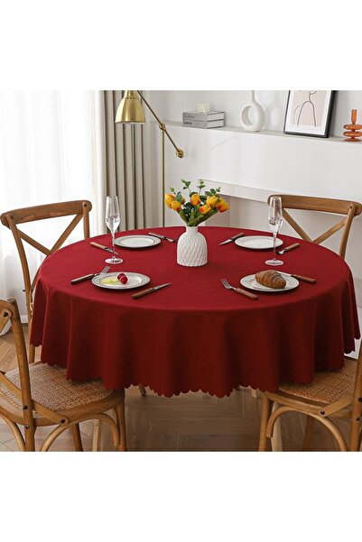 Generic Brand Round tablecloth - 120 cm in diameter, sturdy and durable, wash...