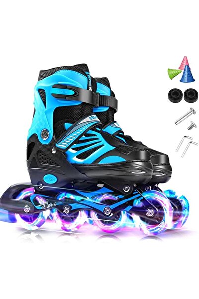 Morelian Outdoor Morelian Adjustable Illuminating Inline Skates with Light Up...
